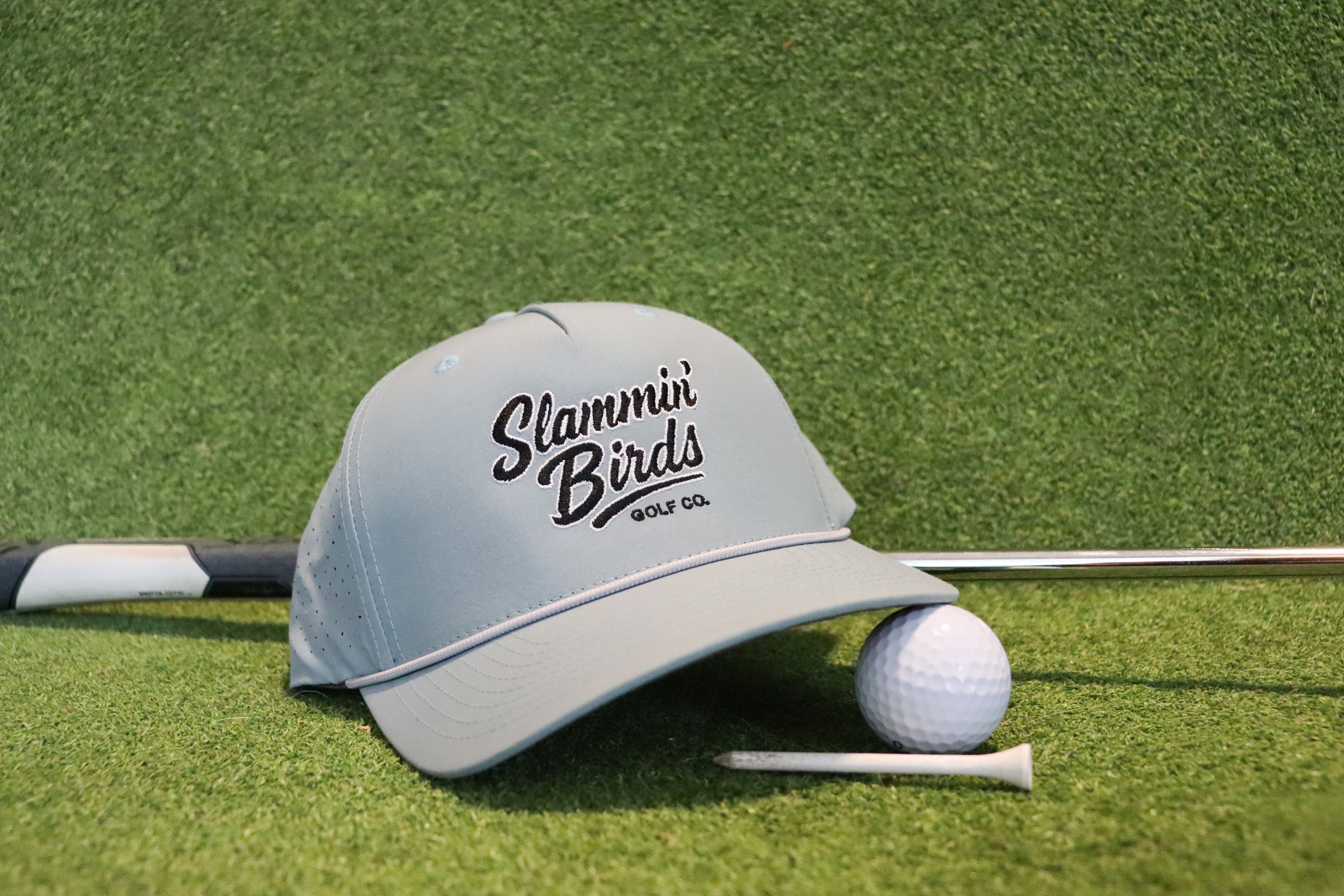 Retro fit Performance Hat- Blue/Gray