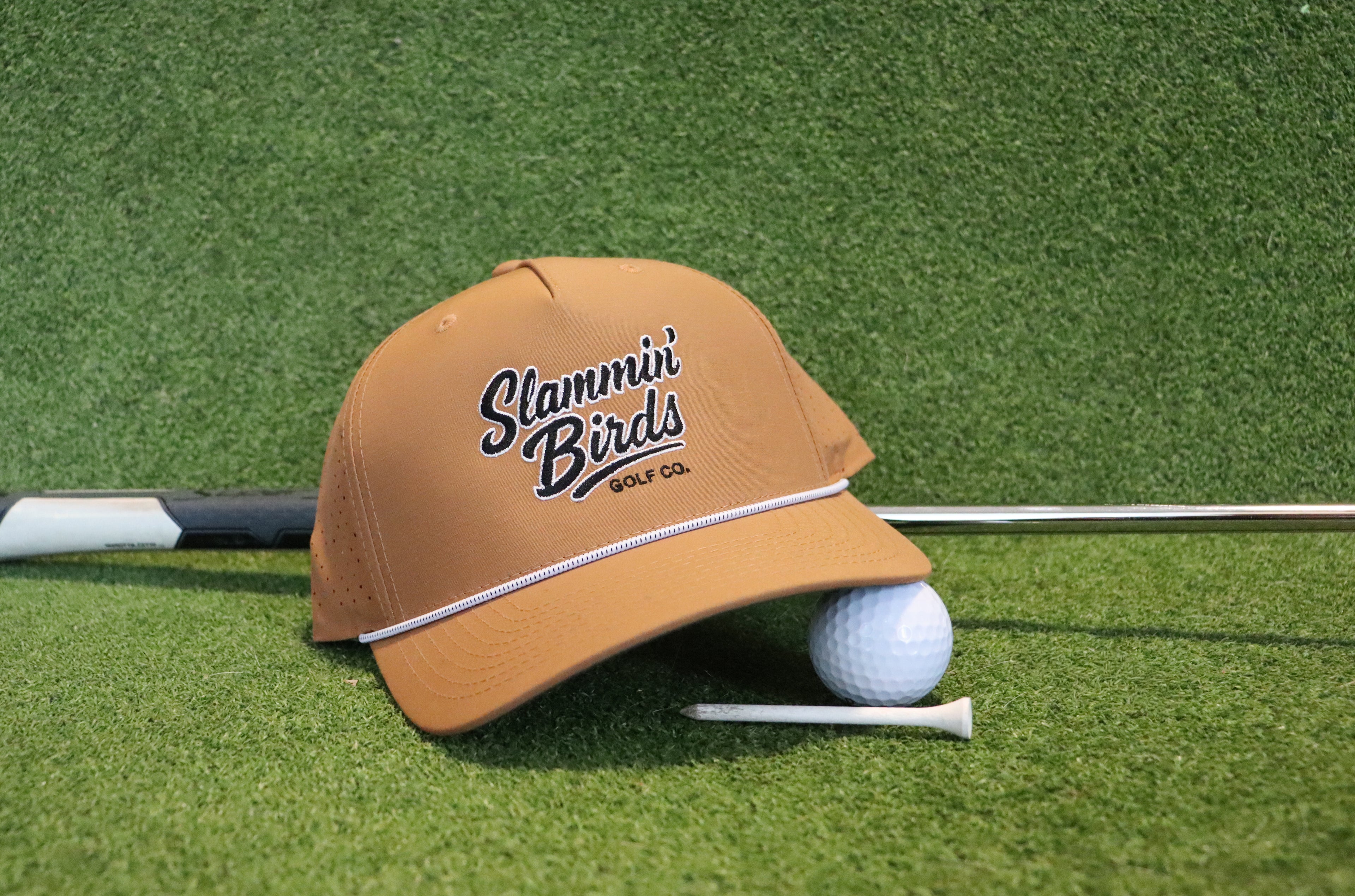 Retro Logo Performance Hat- Bronze