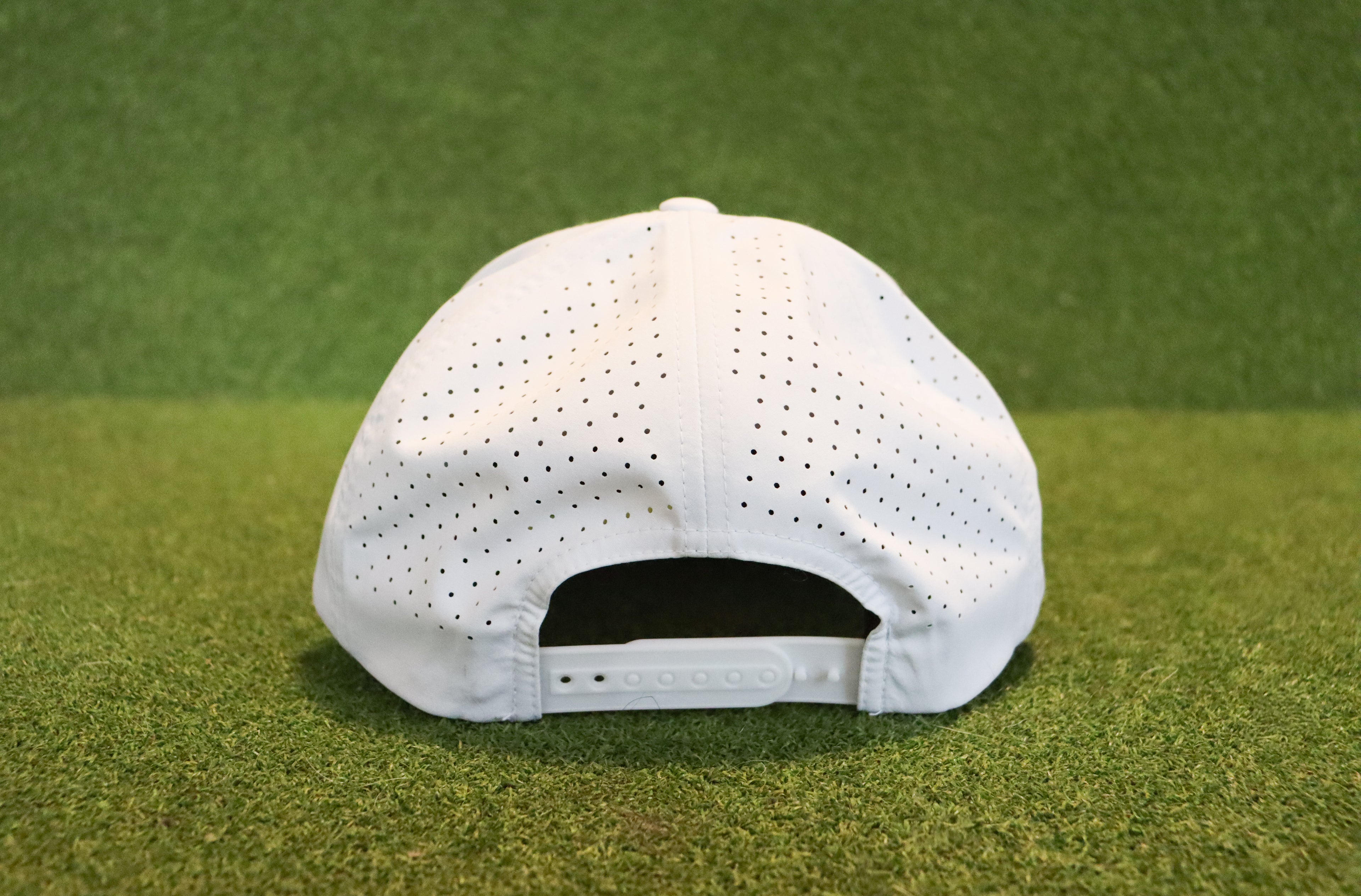 Retro Logo Performance Hat- White
